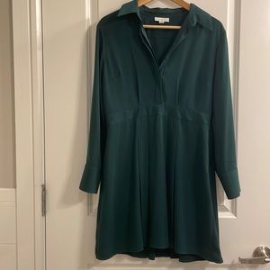 TOPSHOP Long Sleeve Collared Dress